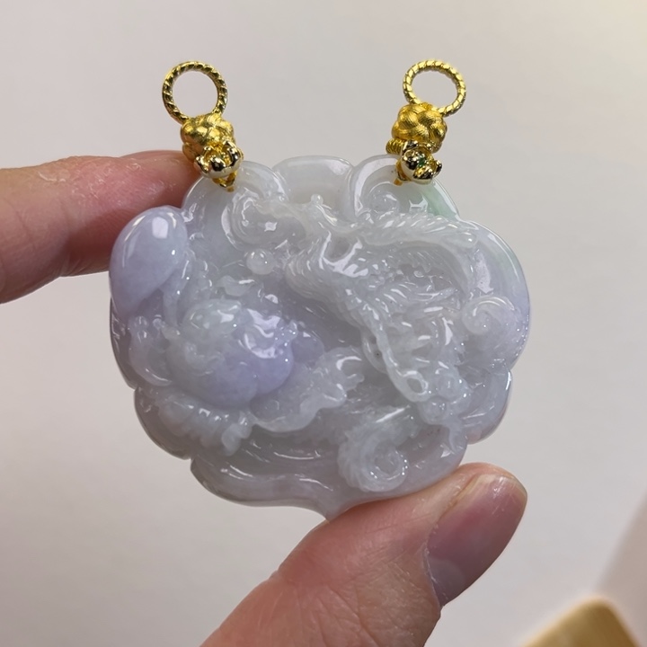 翡翠吊坠(赠链)未镶嵌代编织