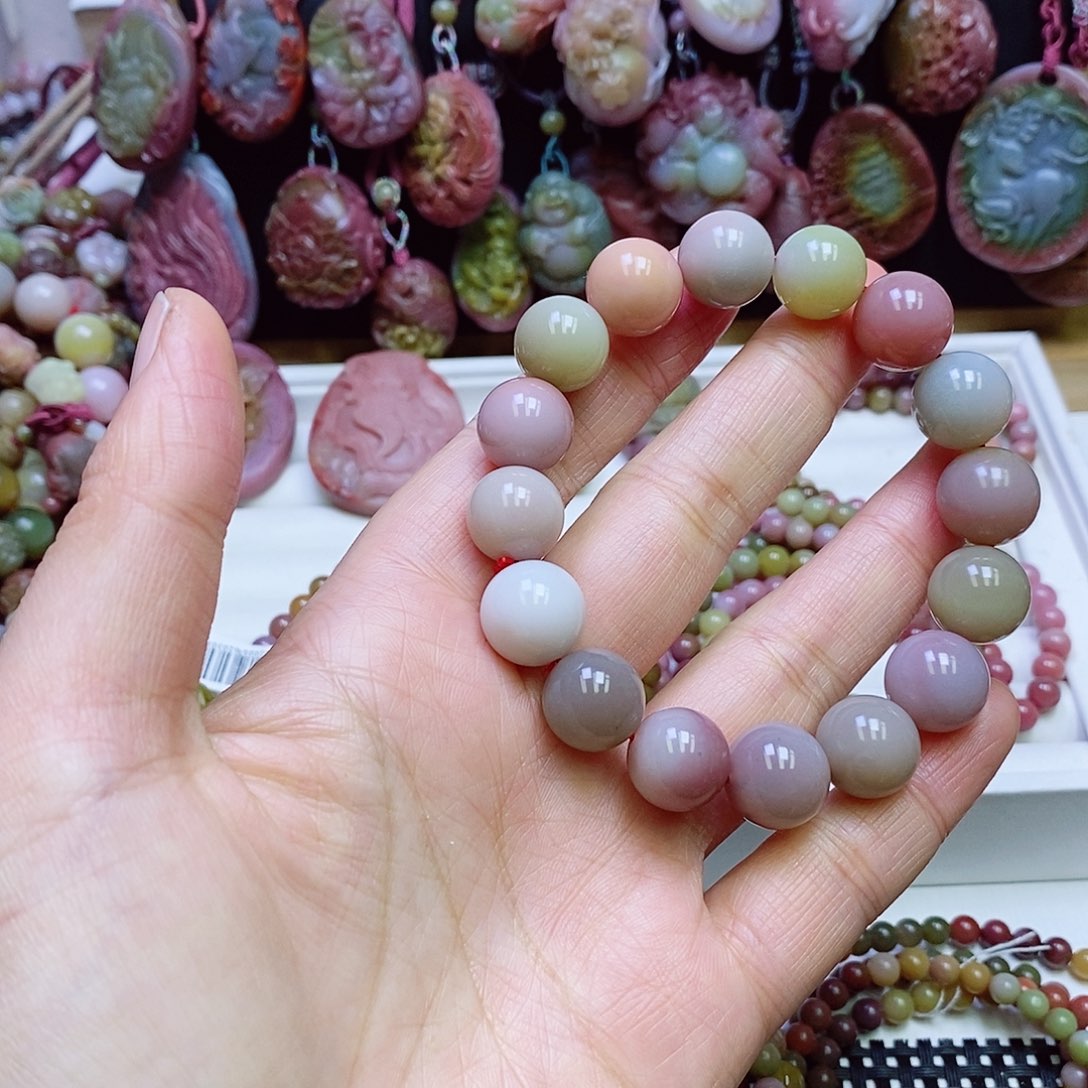 玛瑙/玉髓盐源玛瑙手链未镶嵌