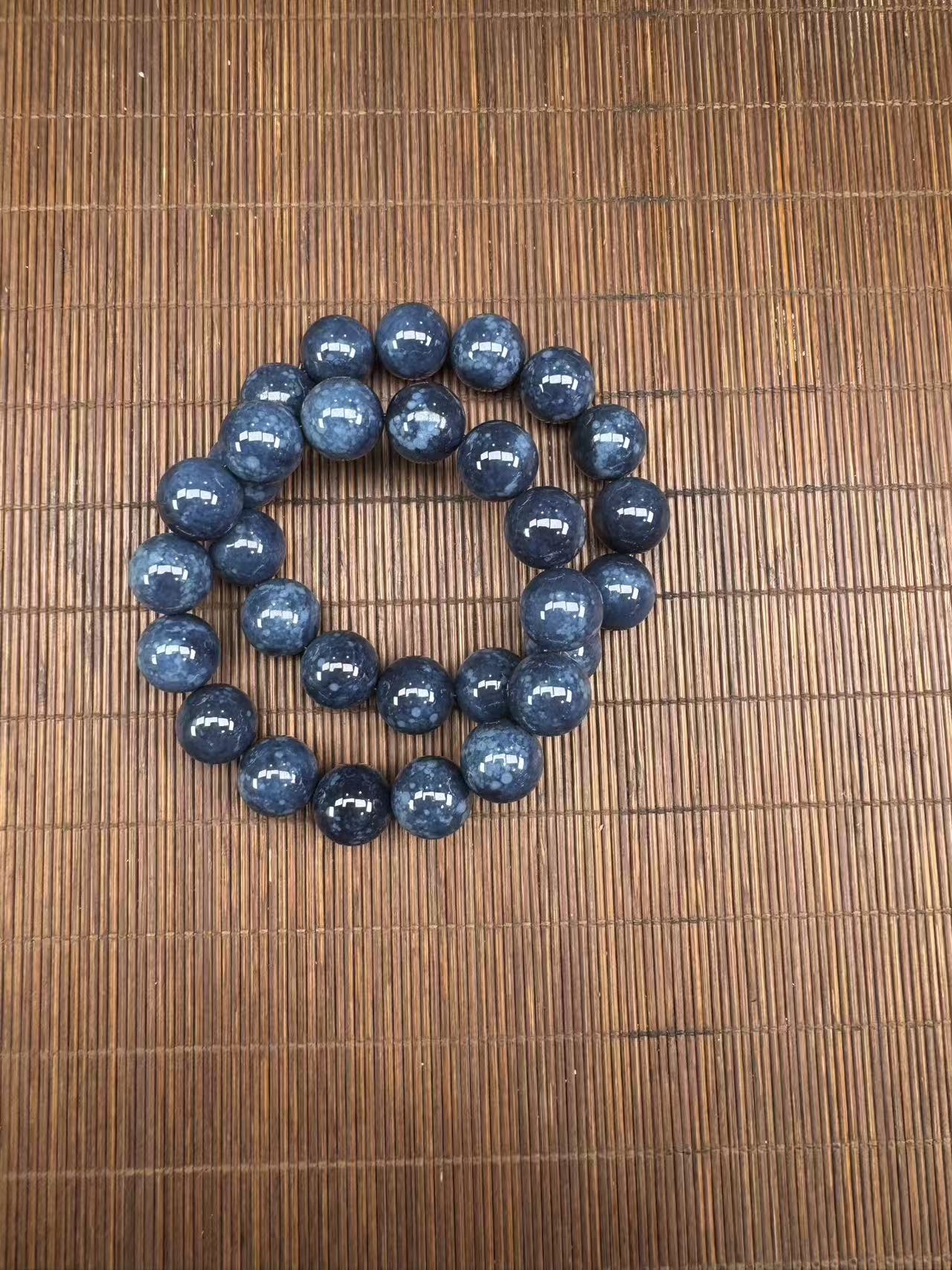 1523 樱花纹树杈子高级花梨木圆珠手串 特色工艺品