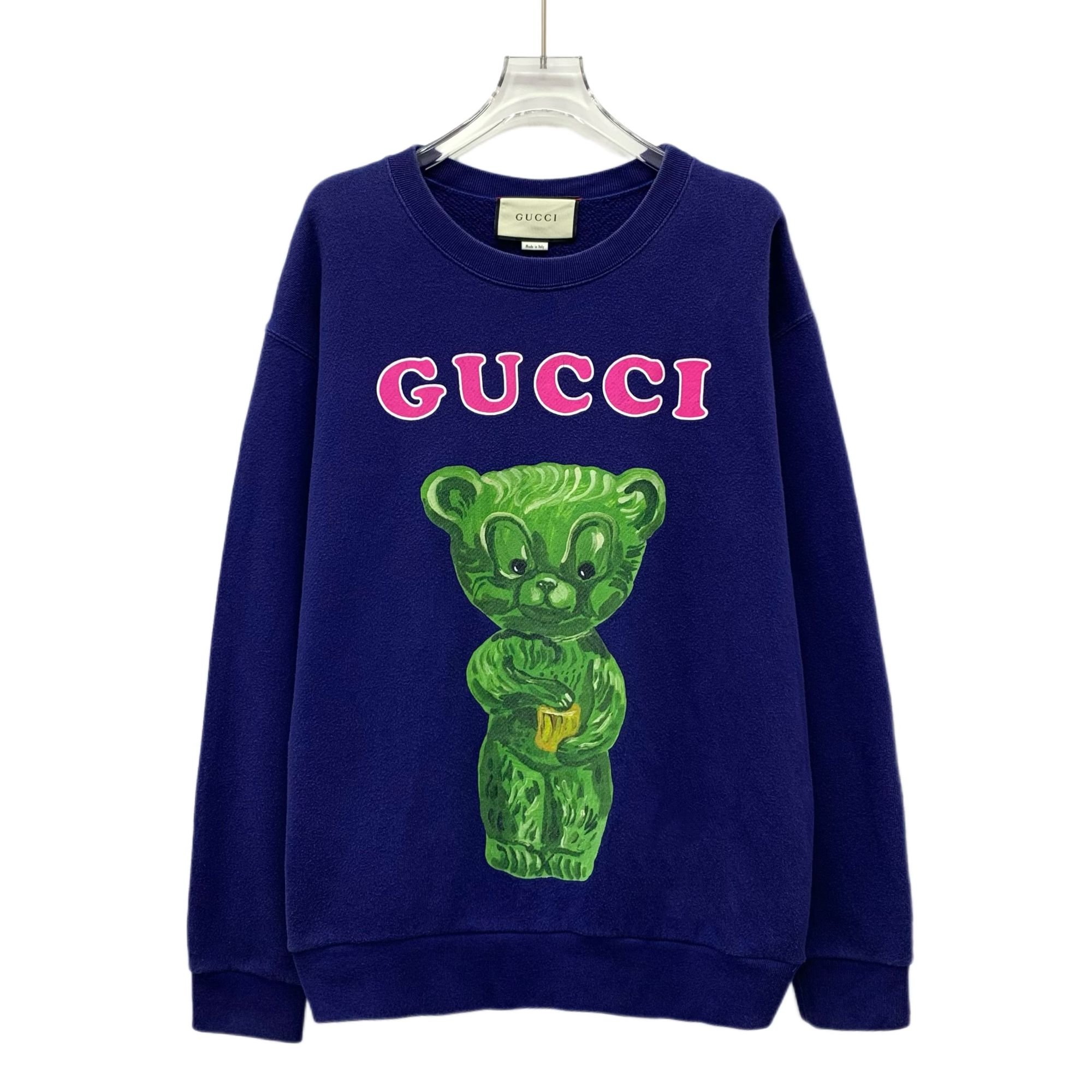 95新 GUCCI/古驰 IW0482 蓝色长袖卫衣