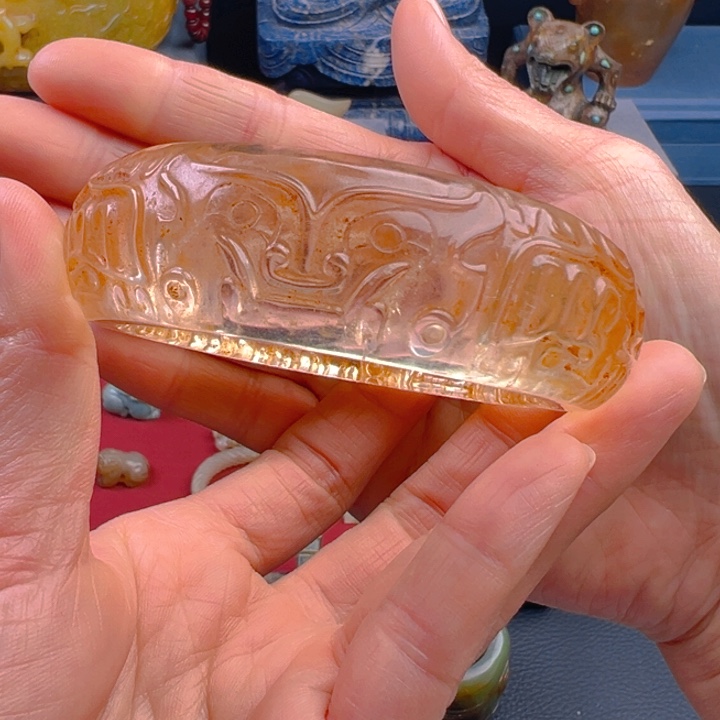 道***堂和田玉（糖玉）未镶嵌挂件