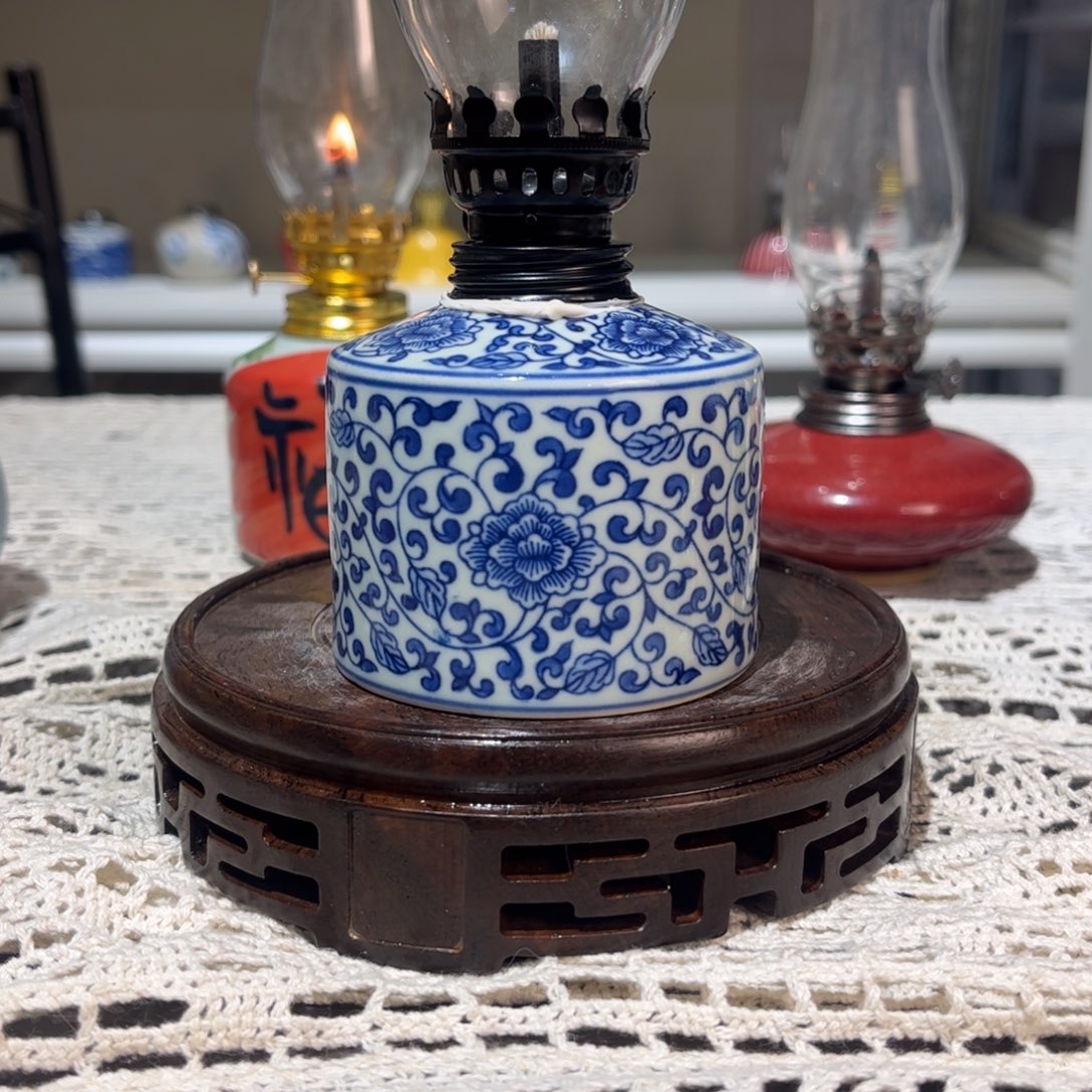 摆件景德镇陶瓷香薰灯