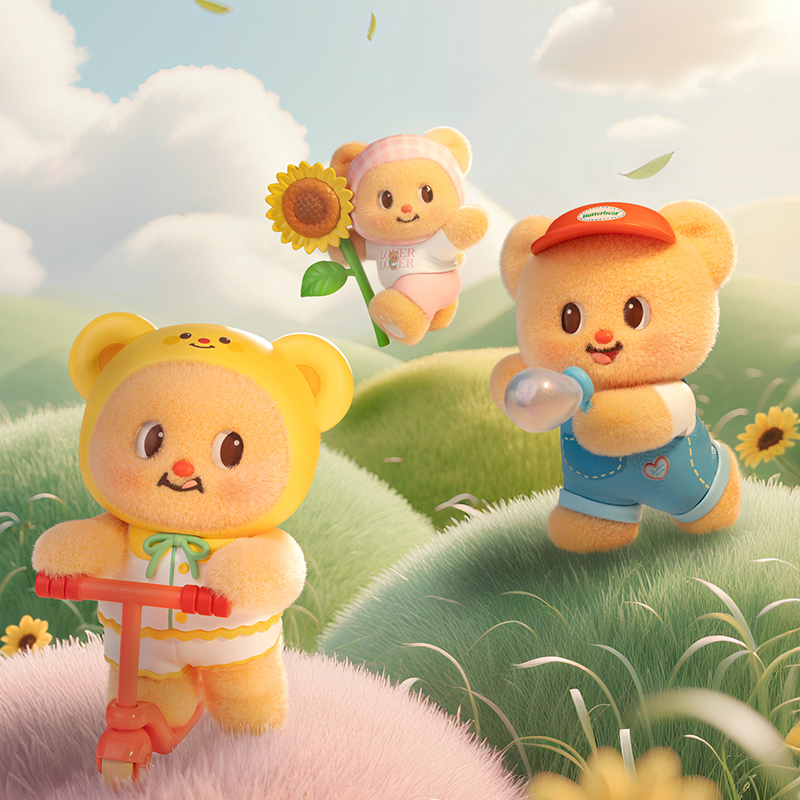TOYZEROPLUSButter Bear黄油小熊—小小心愿系列盲盒