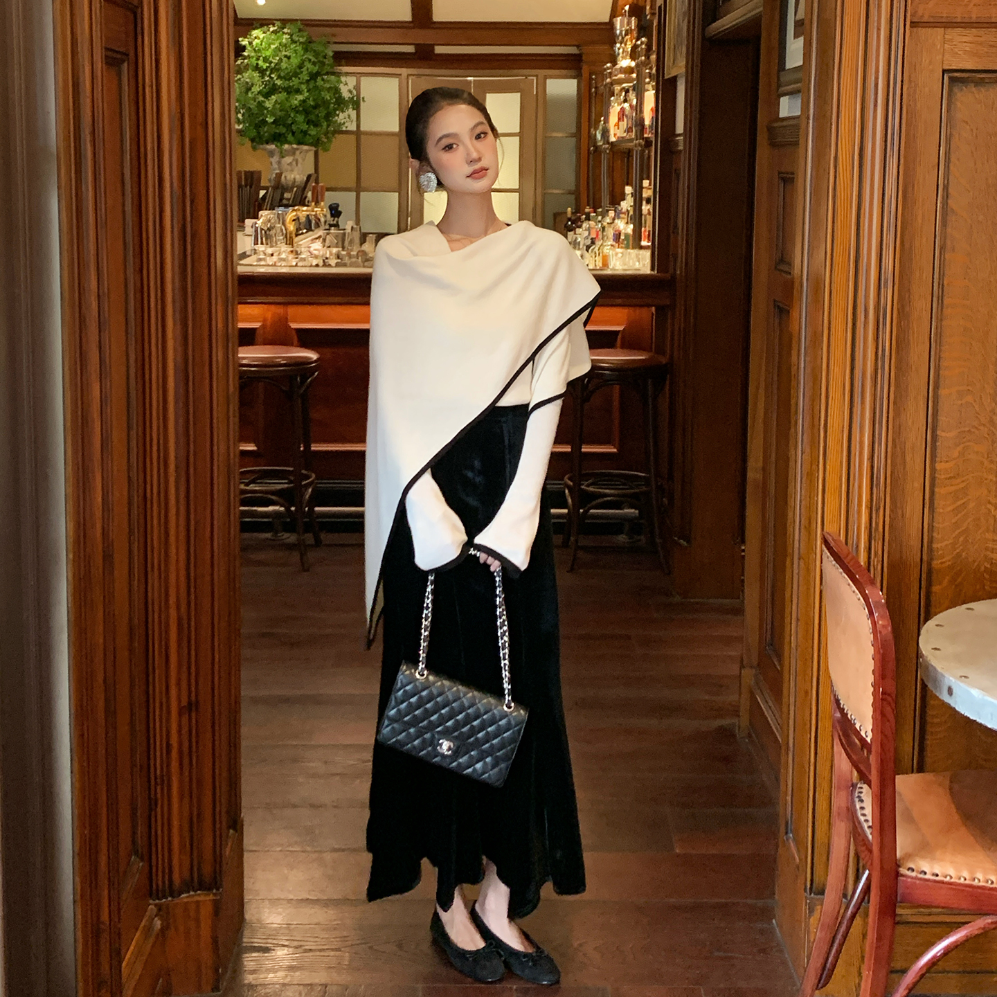 【轻启秋日】RAREZZ黑标韩国进口丝绒老钱光泽感立体鱼尾裙