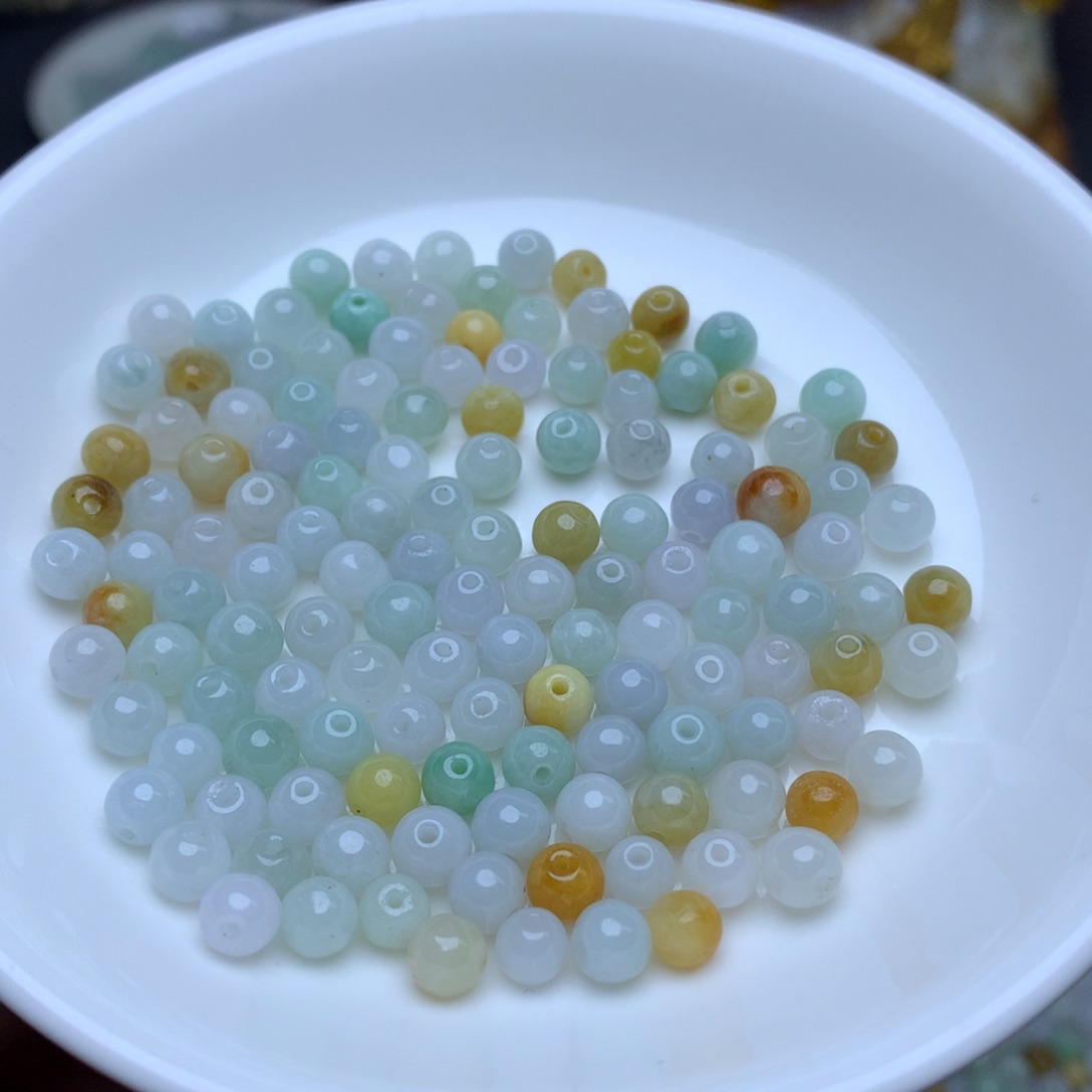 【闪购商品】翡翠手链未镶嵌卡5.2冰三彩100个