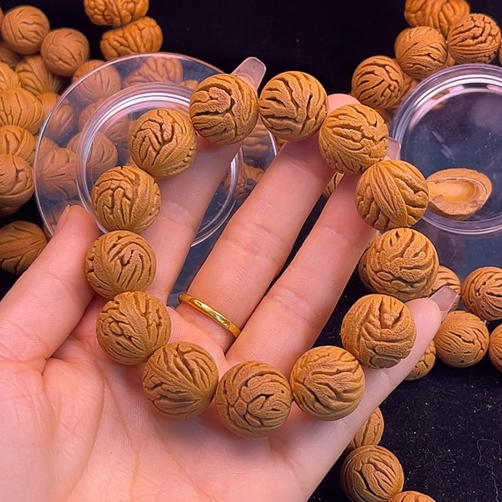 桃核吊坠博雅桃核18