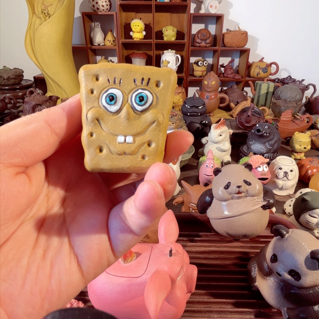 紫砂茶壶纯手工制作的视频