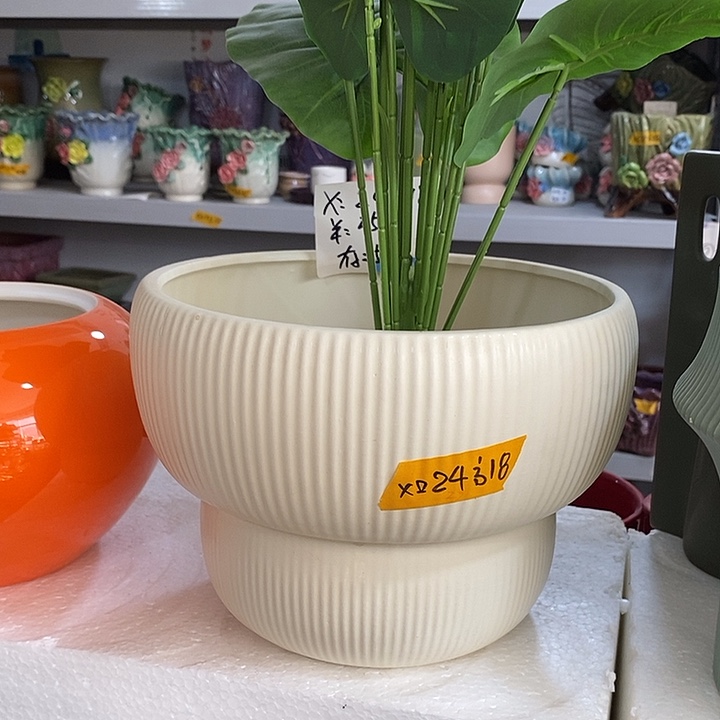 陶摆件陶盆有孔 瑕疵介意勿拍