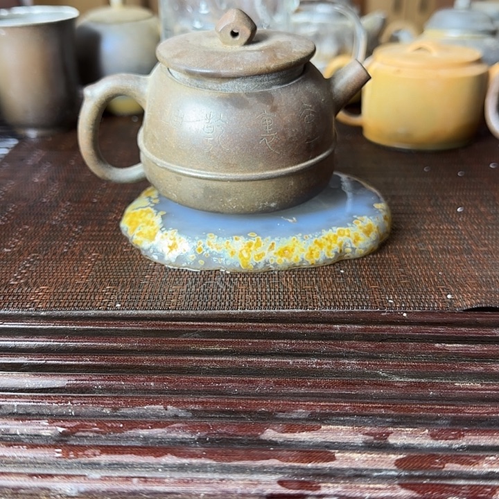 刀***雨紫砂茶壶坭兴陶龙窑柴烧大寺