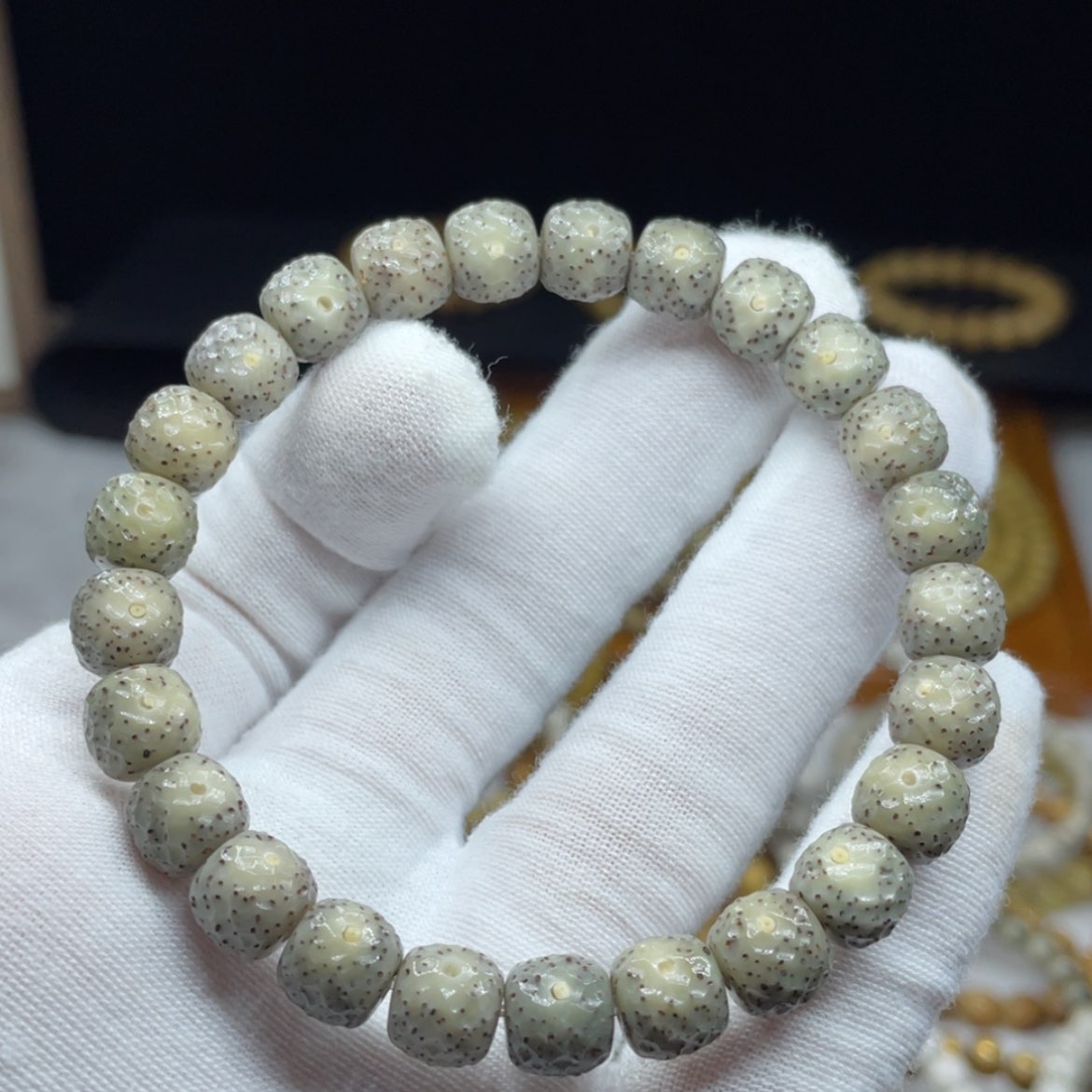 【闪购商品】星月菩提吊坠玫瑰金款9/8绿糯冰精工