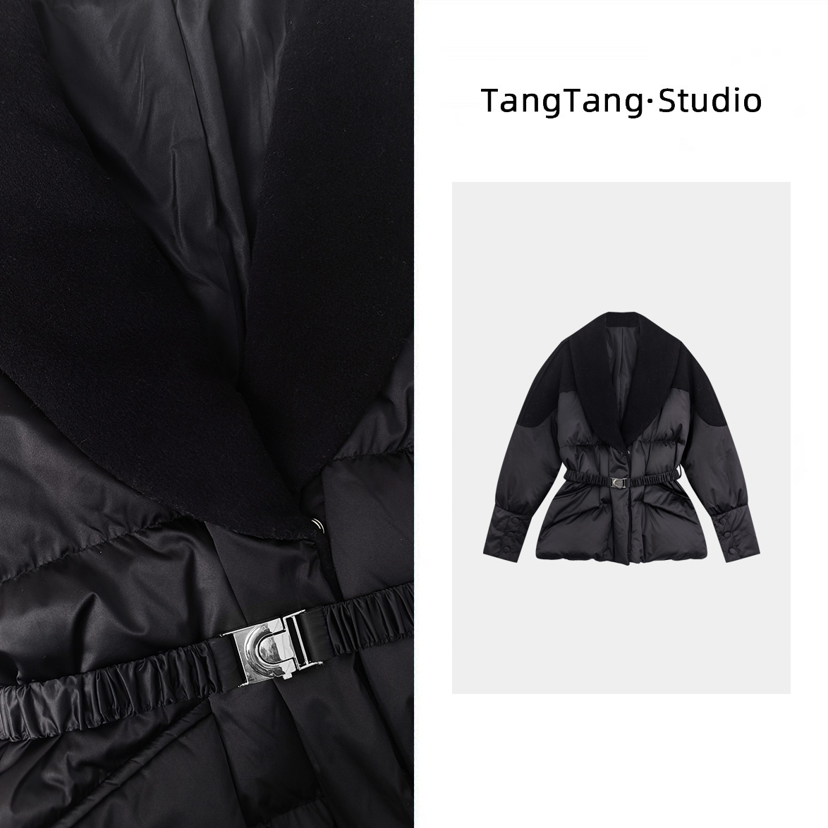 【TangTang·Studio】中古小香羽绒休闲百搭时尚宽松羽绒服-2512991