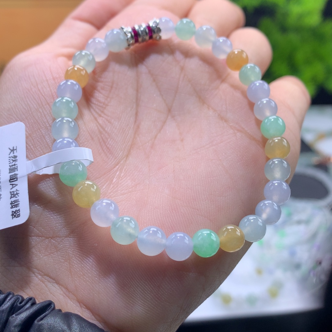 翡翠未镶嵌手链卡6