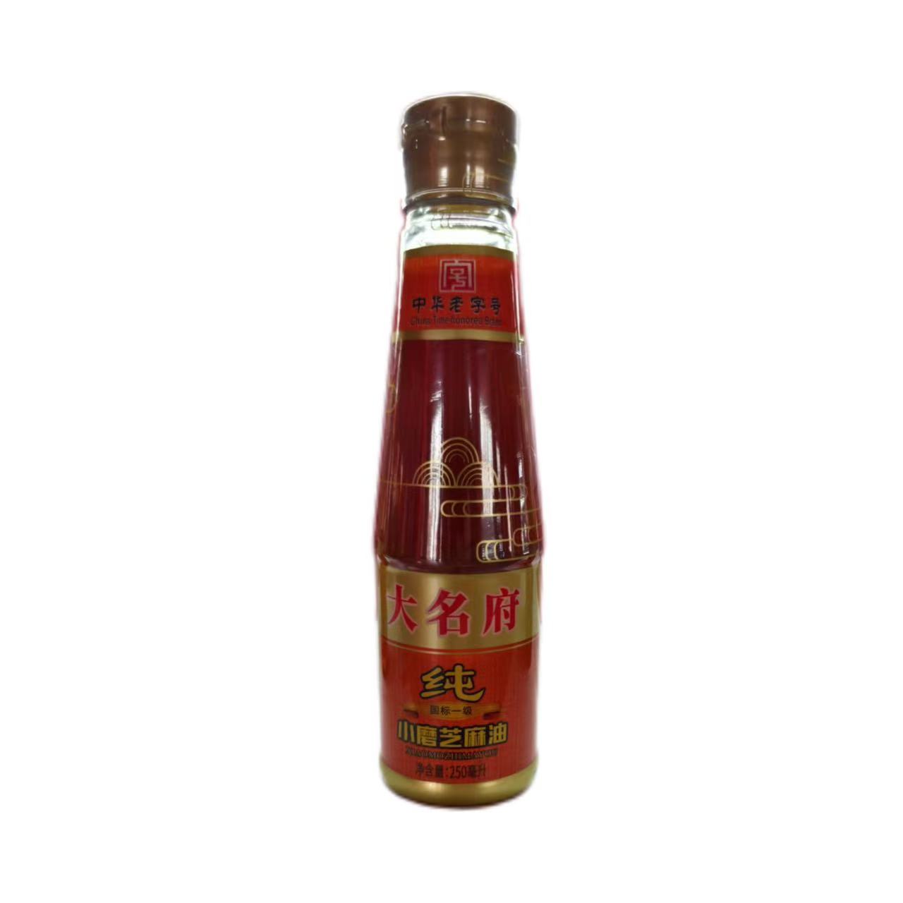 大名县中华老字号大名府小磨香油250ML/瓶