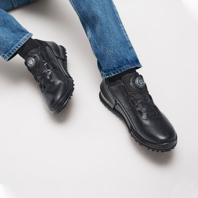 Ecco/爱步【健步BIOM2.0】800874休闲男鞋黑色运动鞋缓震户外跑步鞋