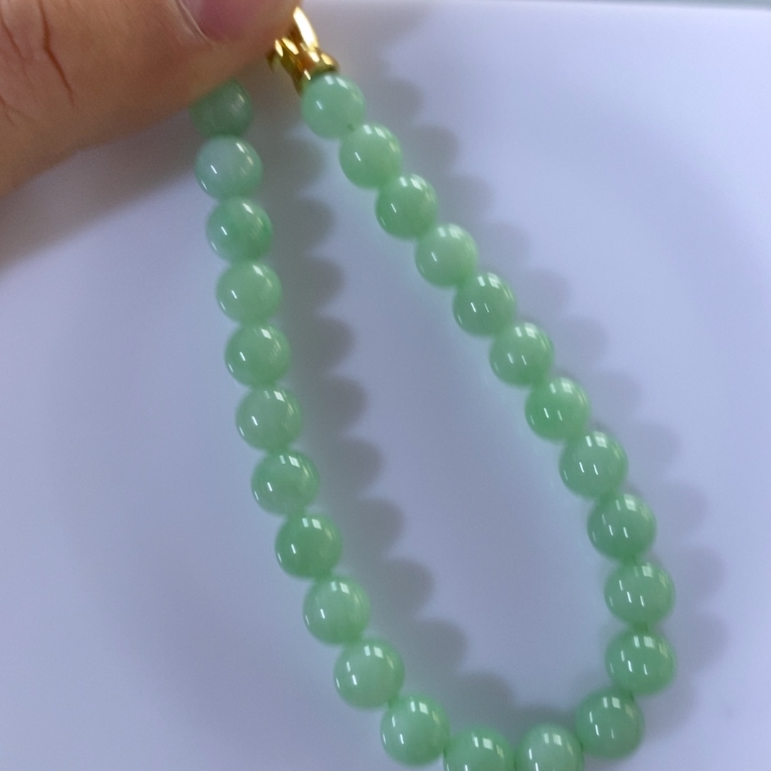 定制翡翠未镶嵌手链卡7.2