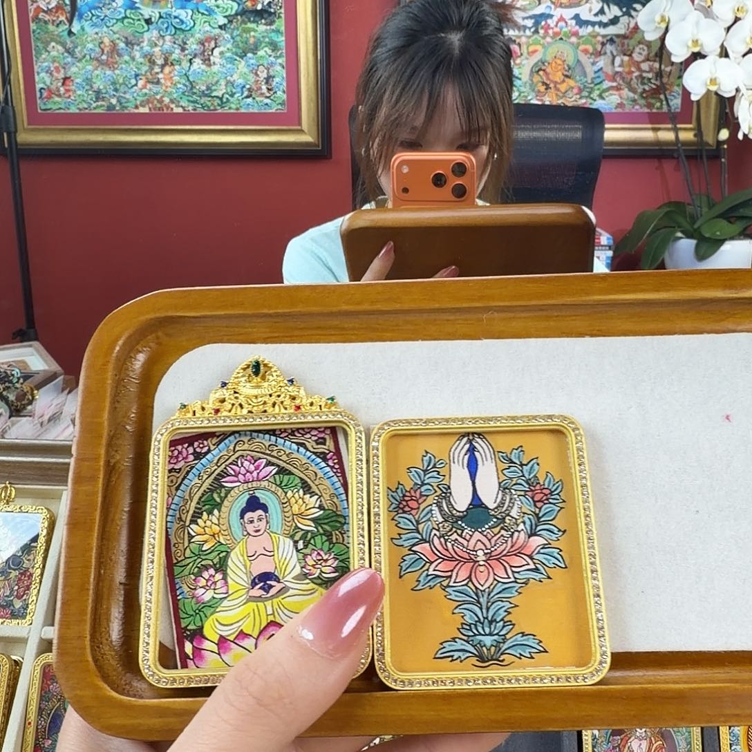 吊坠阿弥成都画师手绘