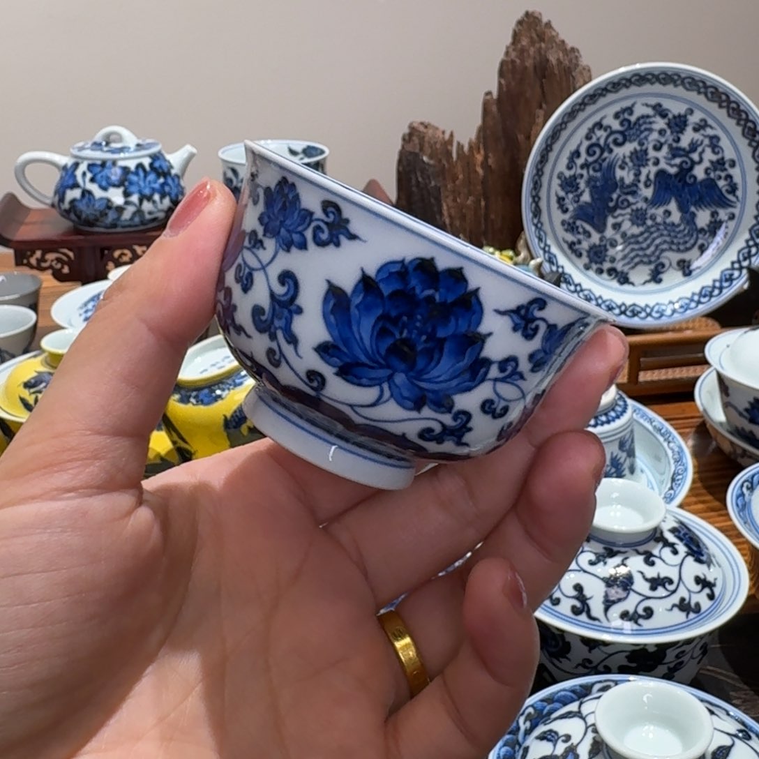 摆件景德镇雯华堂杯杯