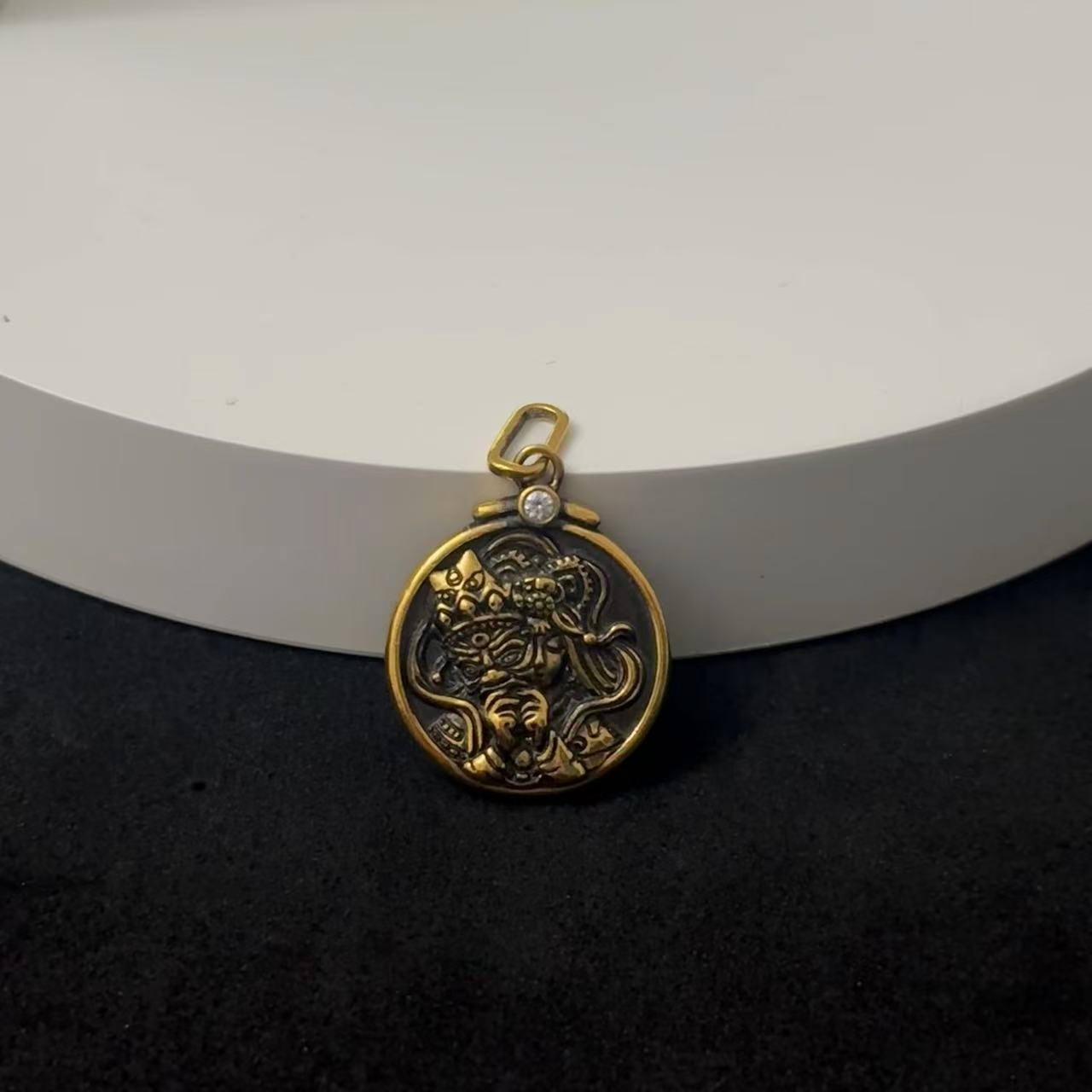 【足金999扎基拉姆吊坠】黑金吊坠（不带链）#精品黑金工艺#百搭时尚