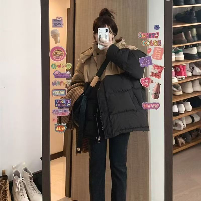 【8811-黑色】男款青少年冬季潮品棉衣外套