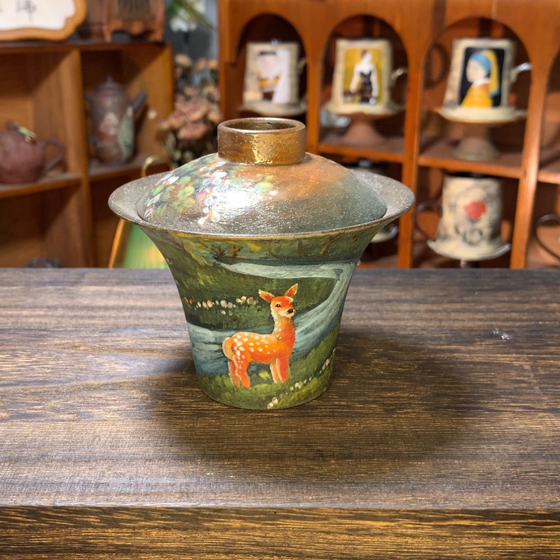 陶瓷油画大师·绿野仙踪盖碗