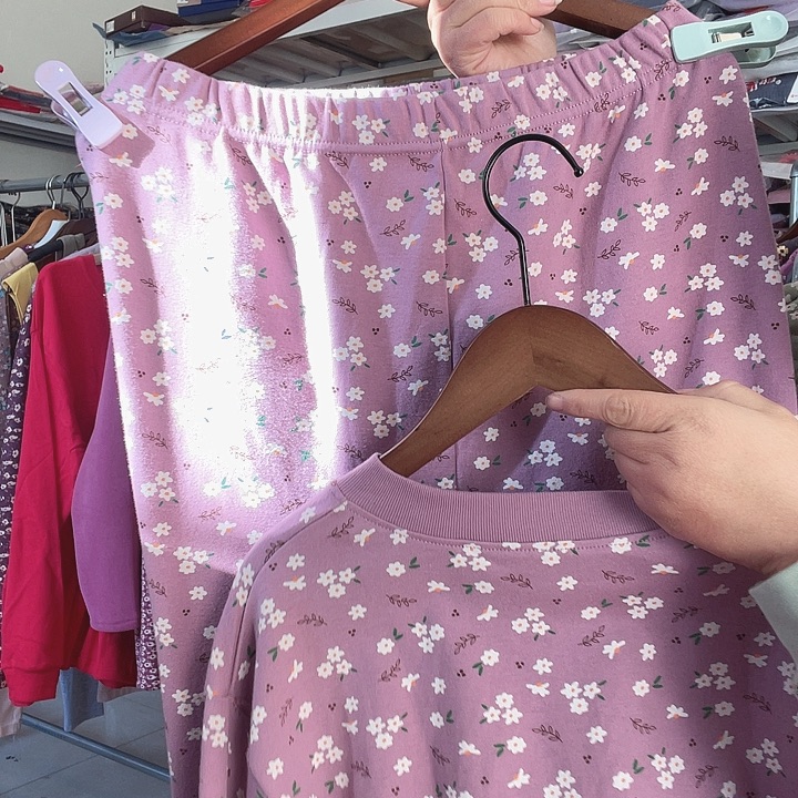 棉纯棉开衫一套女士5x