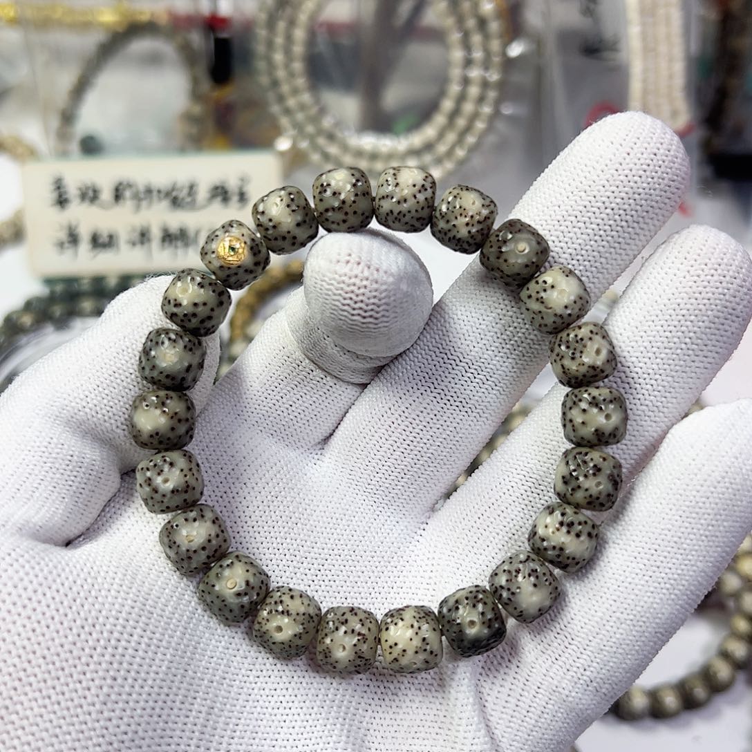 星月菩提手串10黑冰龙鳞a13