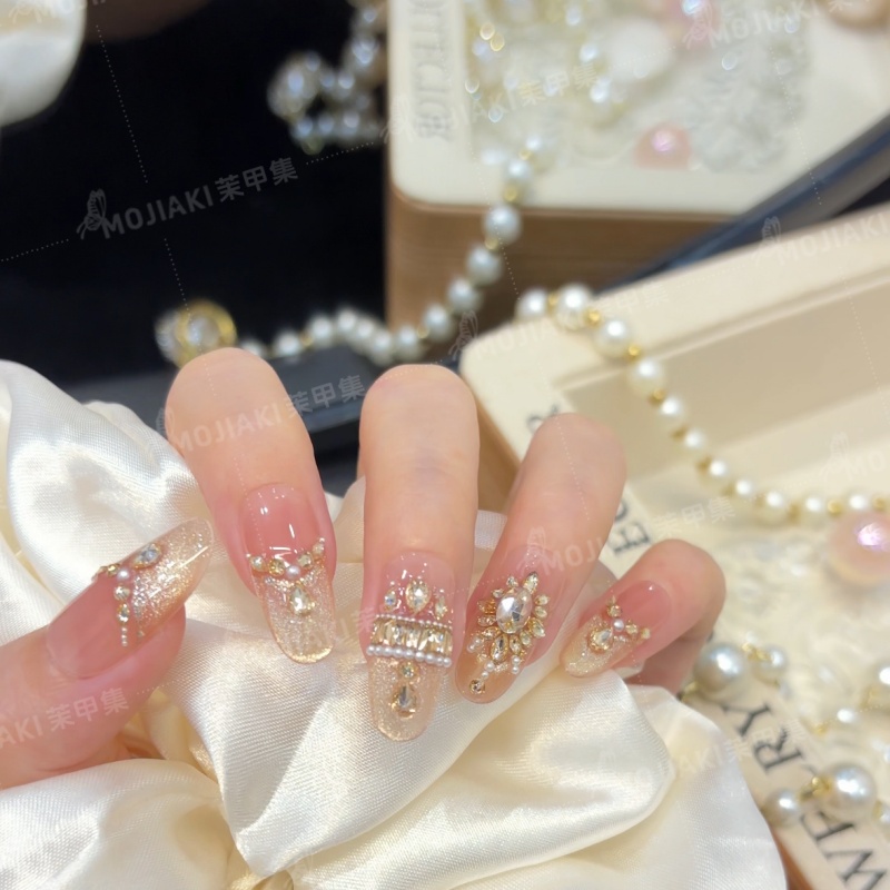 【金钻甜梦】镶钻爆闪显白高级感穿戴甲