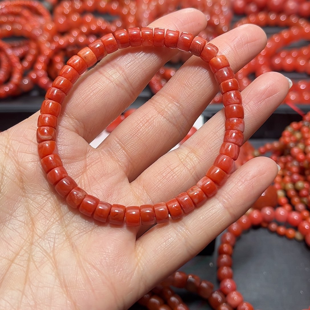 南红玛瑙手链未镶嵌