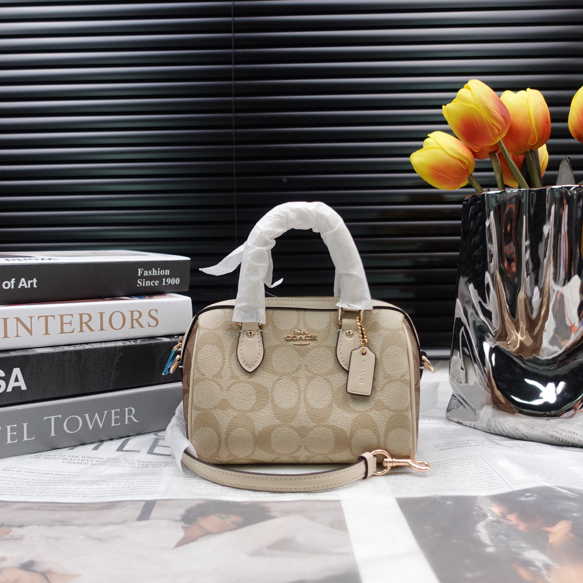 95新 COACH/蔻驰 单肩包/T10232047