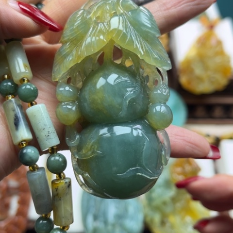 岫玉挂件未镶嵌挂件