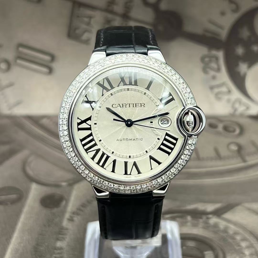 95新 Cartier/卡地亚 后镶钻蓝气球系列/W69012Z4/42mm