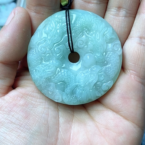 翡翠颈饰未镶嵌天然缅甸翡翠a货