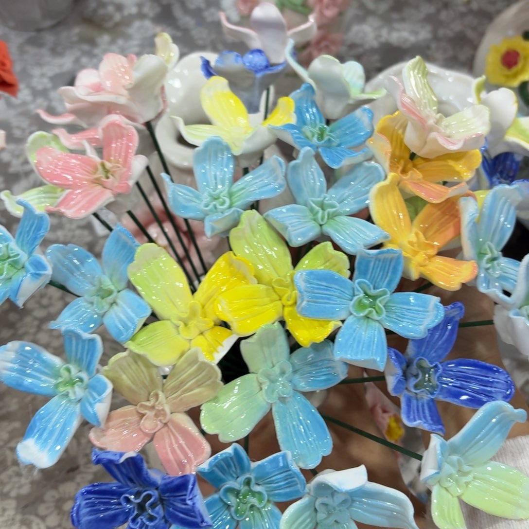 5根陶瓷花拍满20元发货请勿随意退款