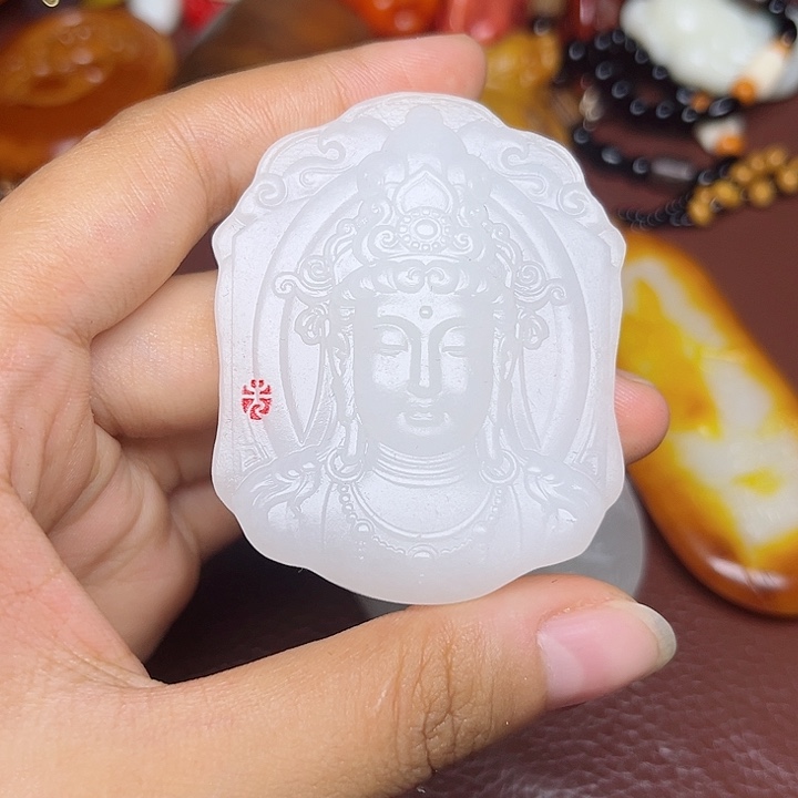 2***9和田玉未镶嵌颈饰