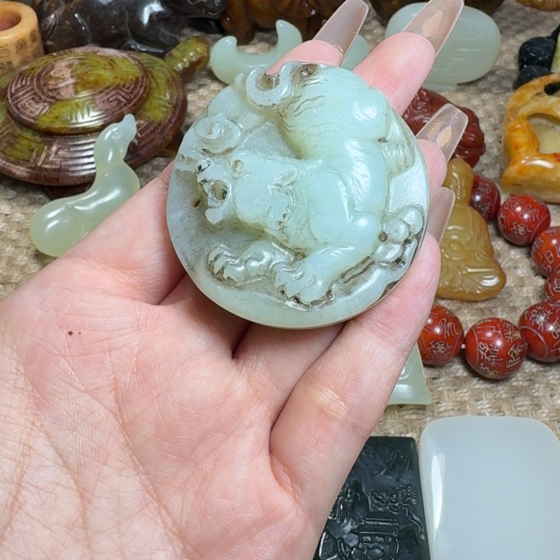 白玉菩提吊坠挂件