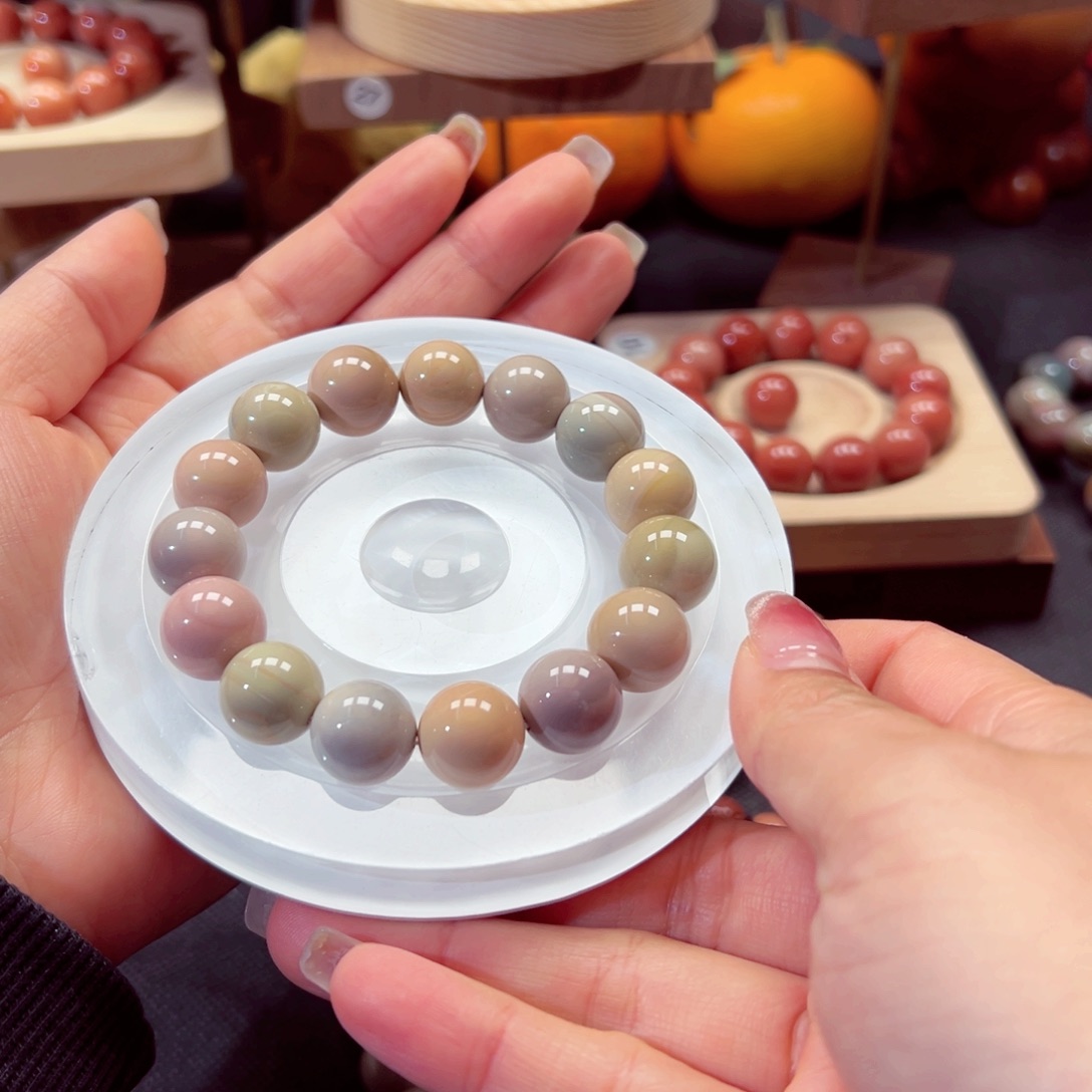 石英质玉手链未镶嵌蓝**?48