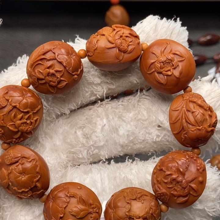 橄榄核手串/手链周派荷塘月色手串