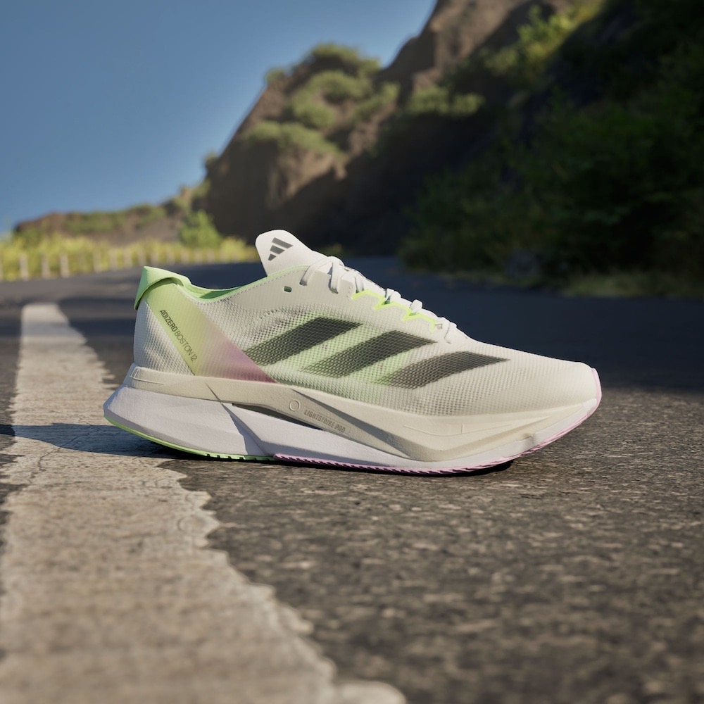 ADIZERO BOSTON 12 SHOES 超轻缓震回弹马拉松玻纤柱跑鞋IG3321