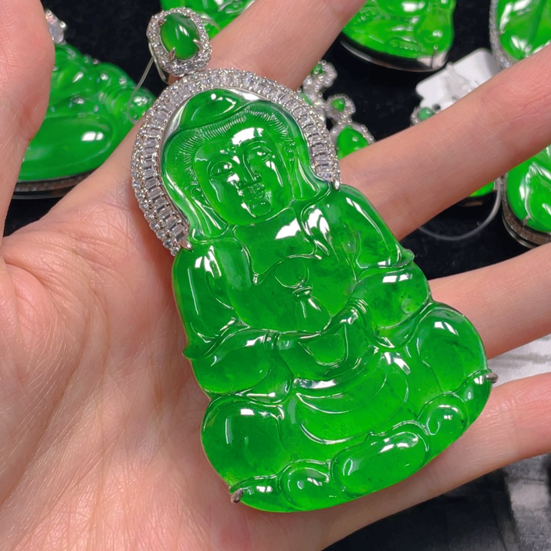 翡翠未镶嵌吊坠(不含链)