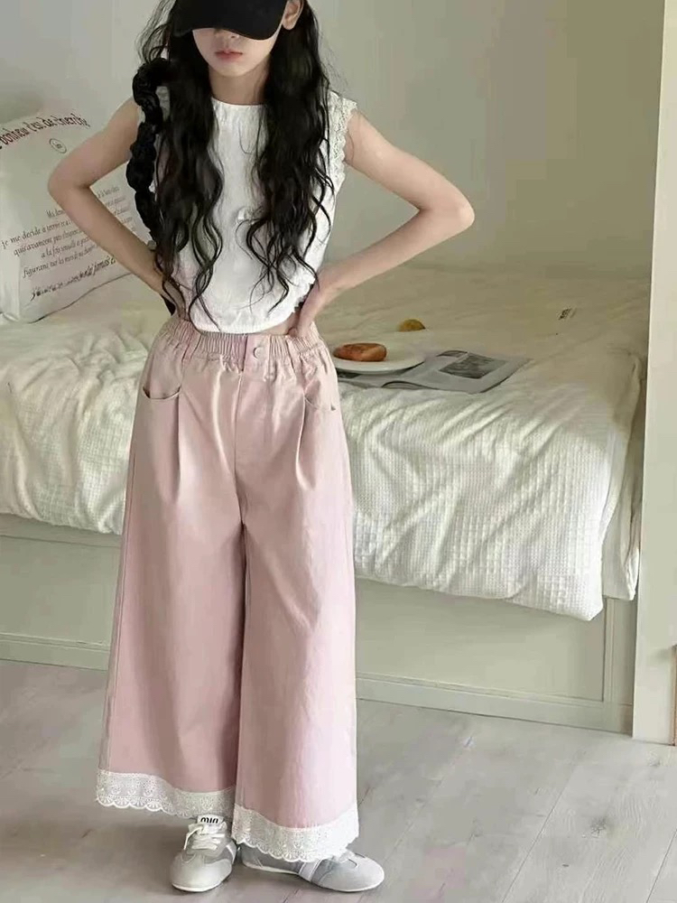 夏季女童超薄牛仔九分裤66879