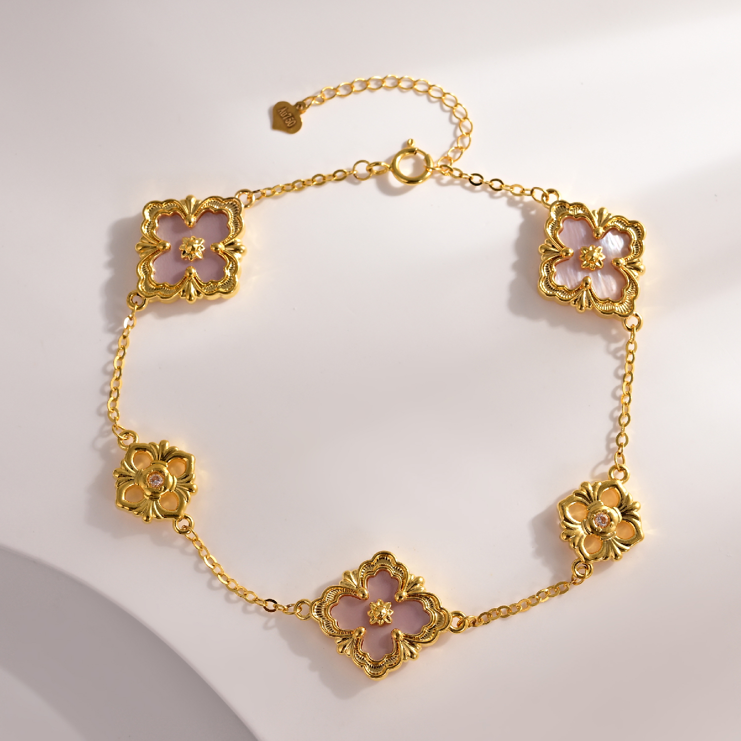 【诗诗专属】18k金粉贝布契拉提手链