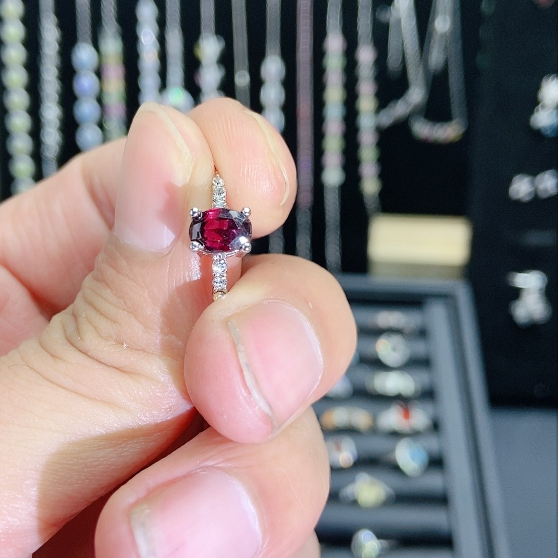 【闪购商品】紫晶珠宝半成品银S925镶嵌