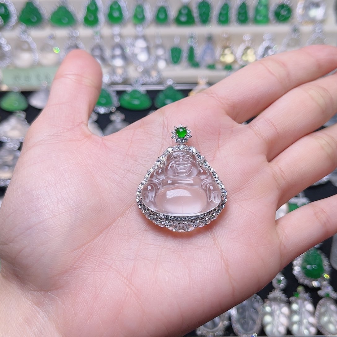 石英质玉颈饰银S925镶嵌景*