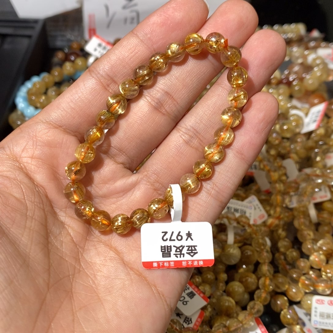 水晶手链未镶嵌我