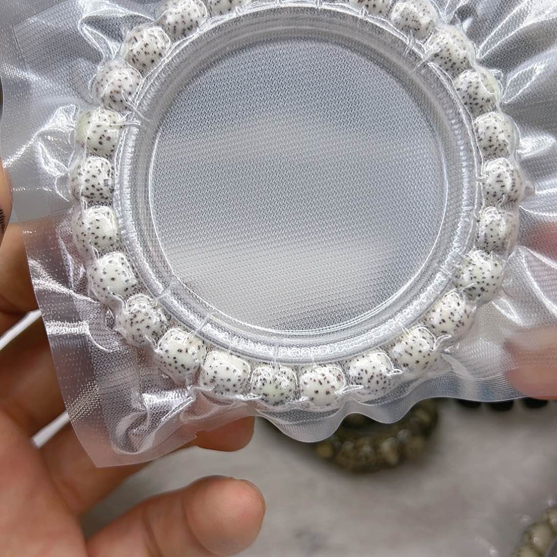 星月菩提手串45入门原脂白星月菩提单圈98