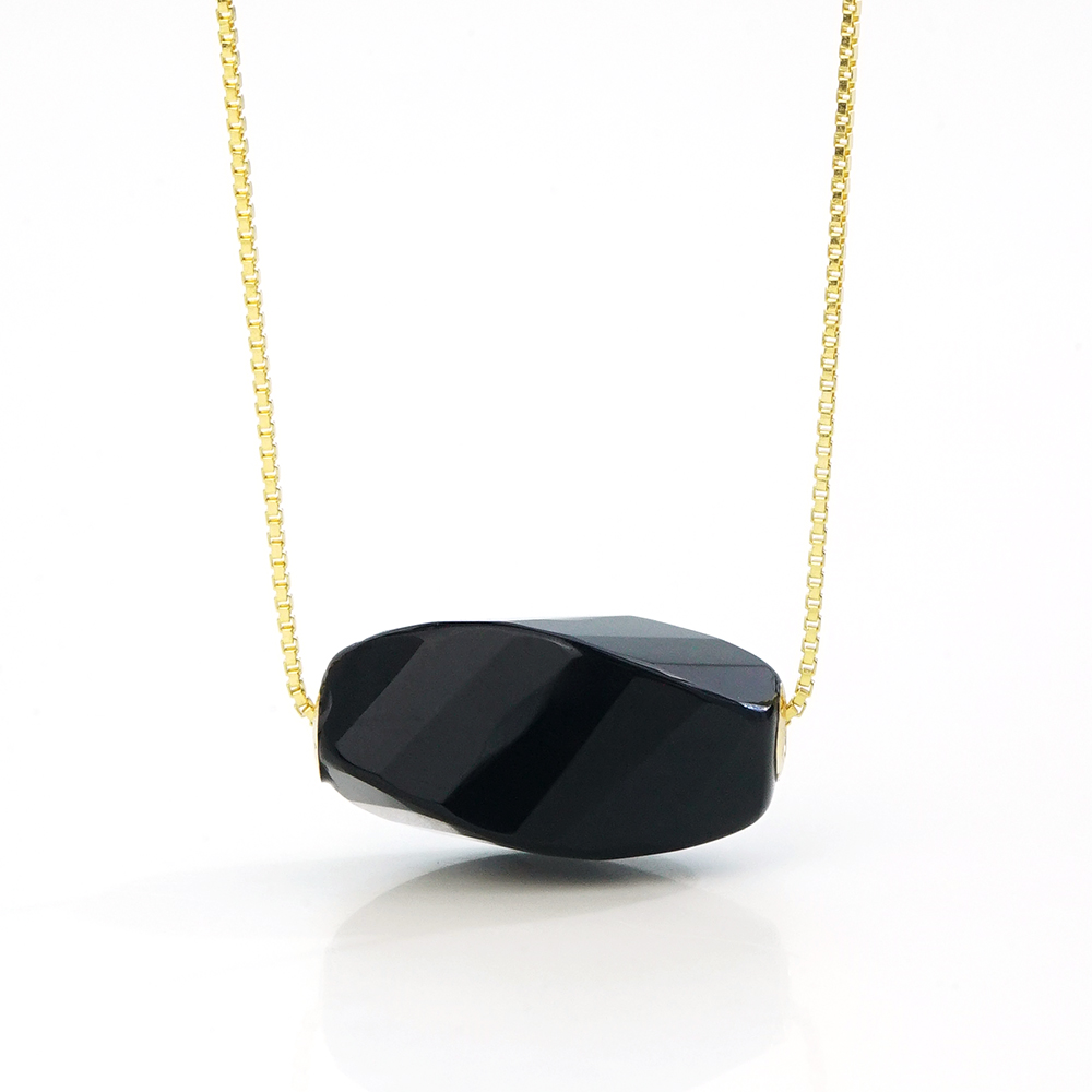 [如野]18K金黑玛瑙路路通46293