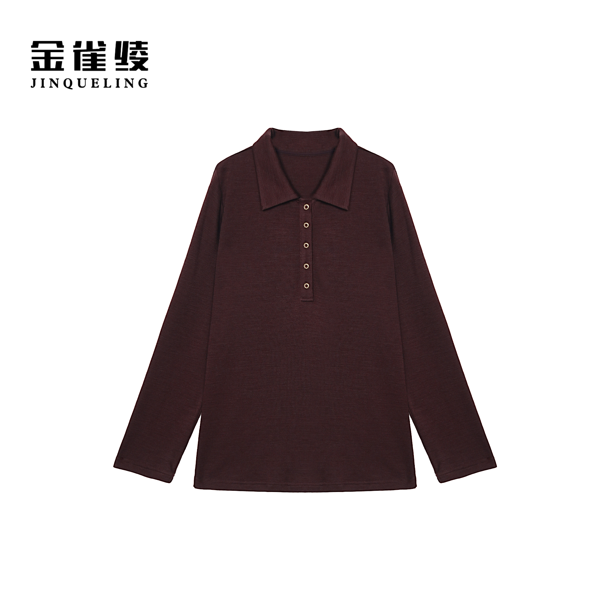 金雀绫【职场精英】复古时尚通勤款加宽加大针织衫SZA3SY749