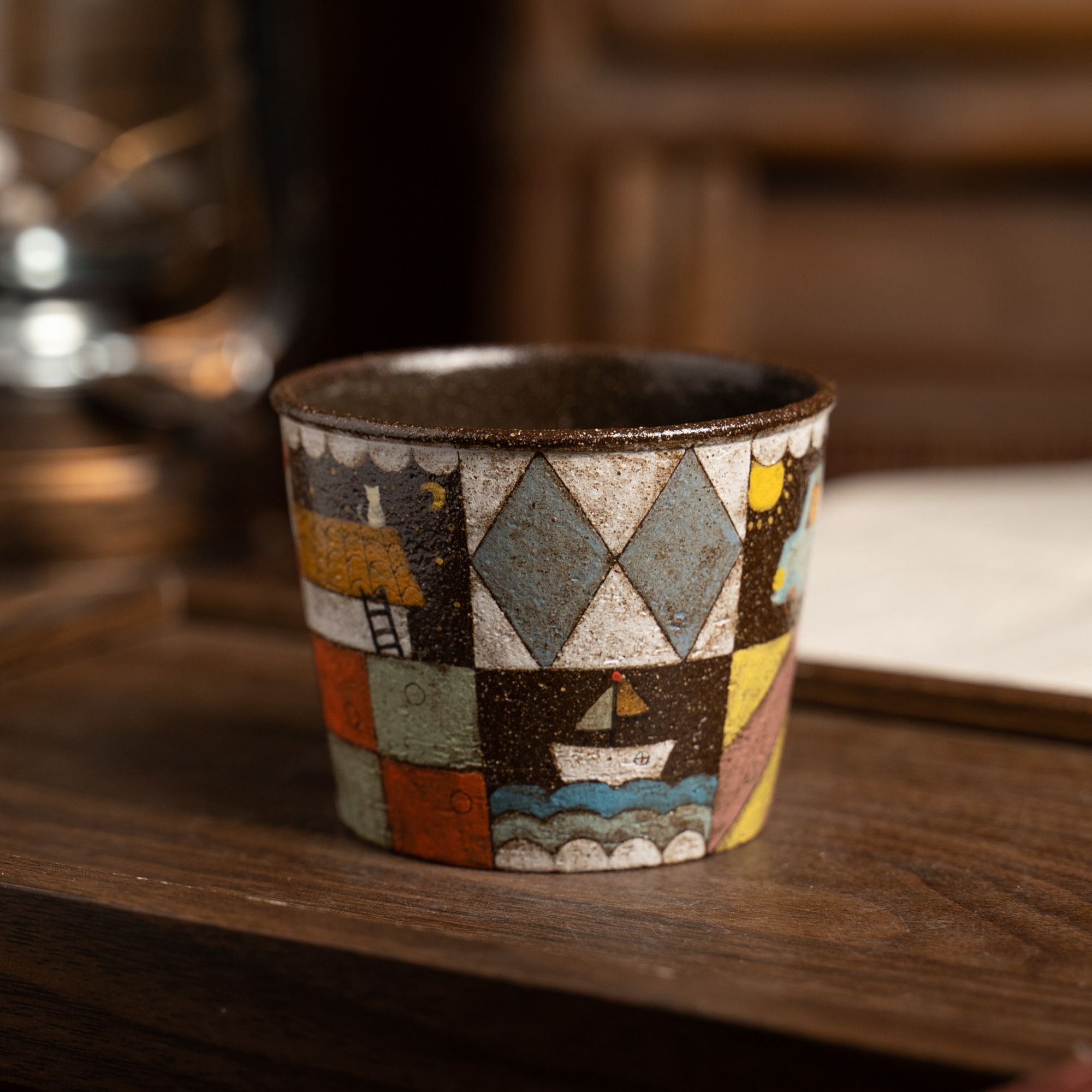 当代 蛋小黄 | 满绘拼接画小船猪口杯