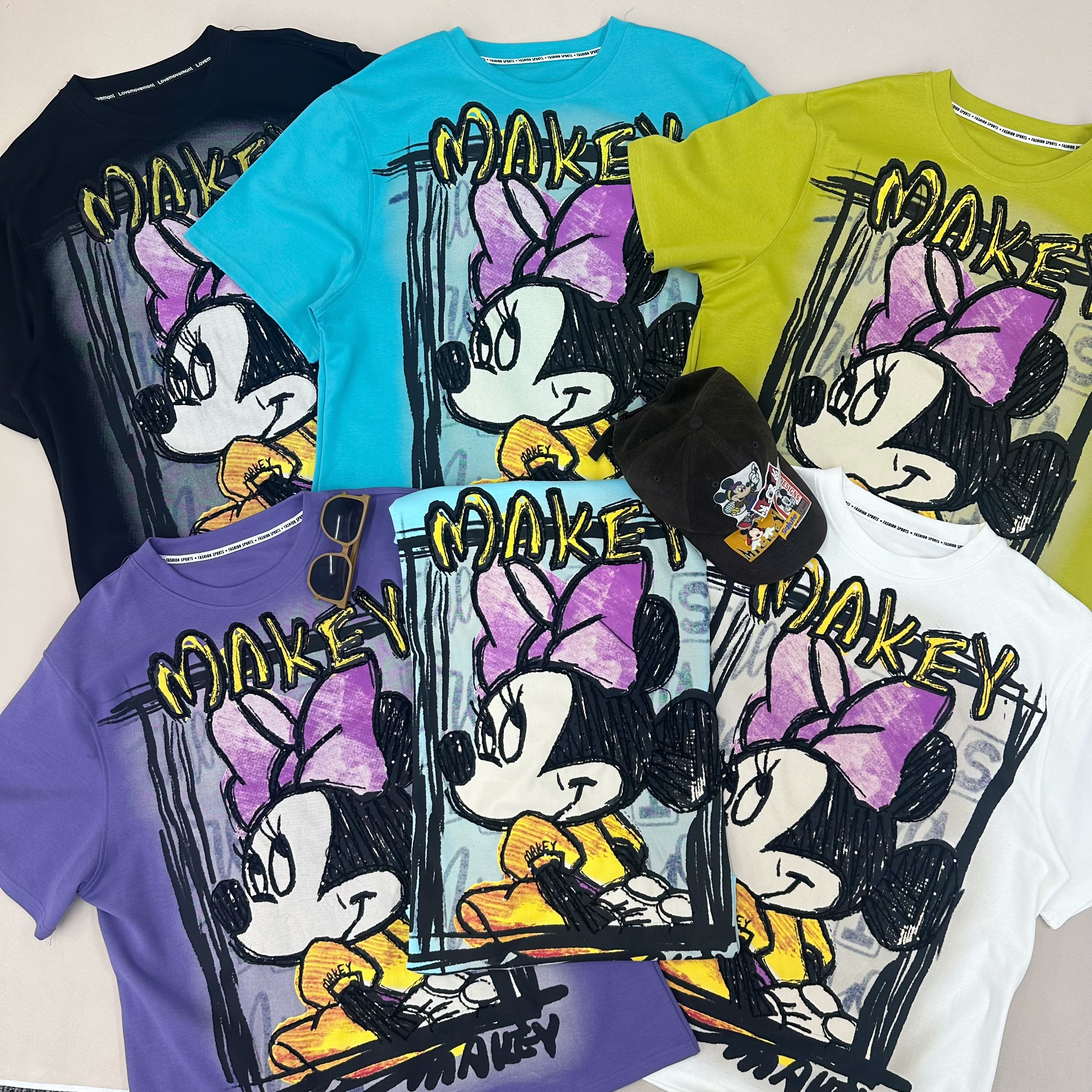 2025夏季新款卡通米妮短袖T恤 130