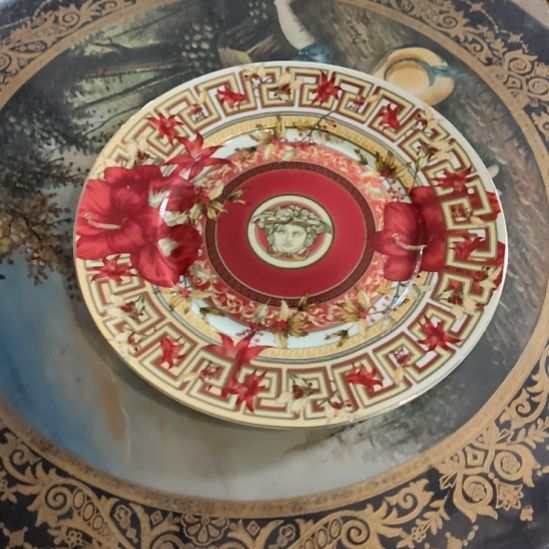 陶瓷直径20带底标 微微瑕特价出不退换